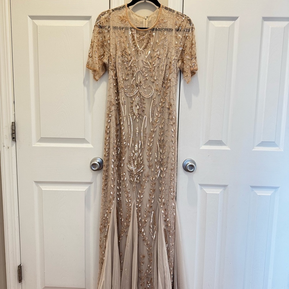 Elegant Champagne Dress size 8